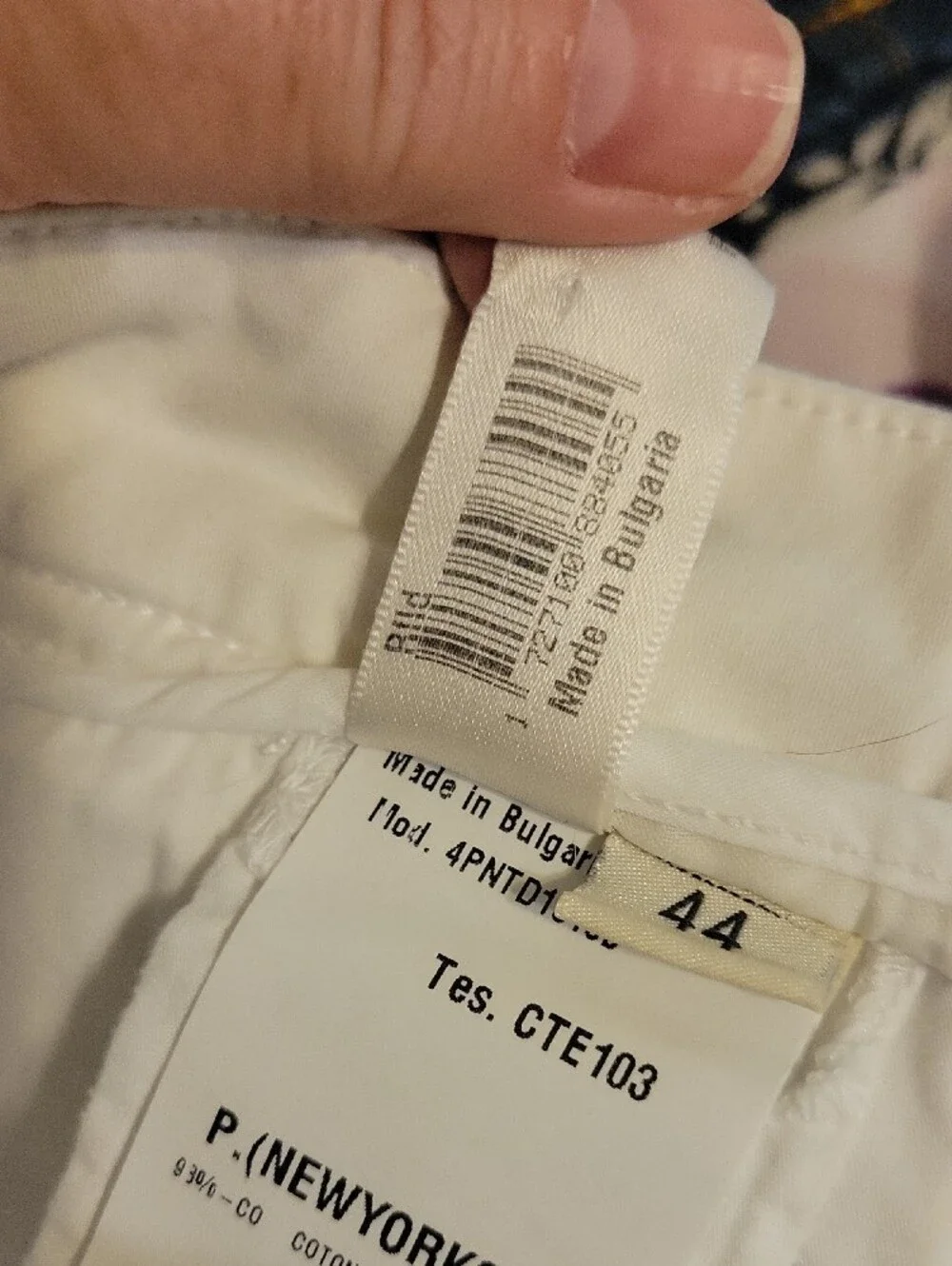 Mason's Slim White Camo Skinny Jeans with Studded Pocket Trim